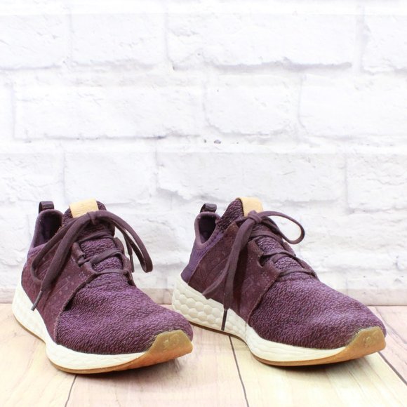 New Balance Wcruzom Purple Fabric Lace-up Running Shoes Size 10 B - Picture 3 of 9